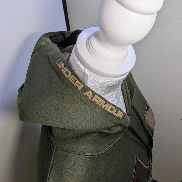 ⛺Under Armour Camo Hoodie, Men's Size L - Picture 8 of 9